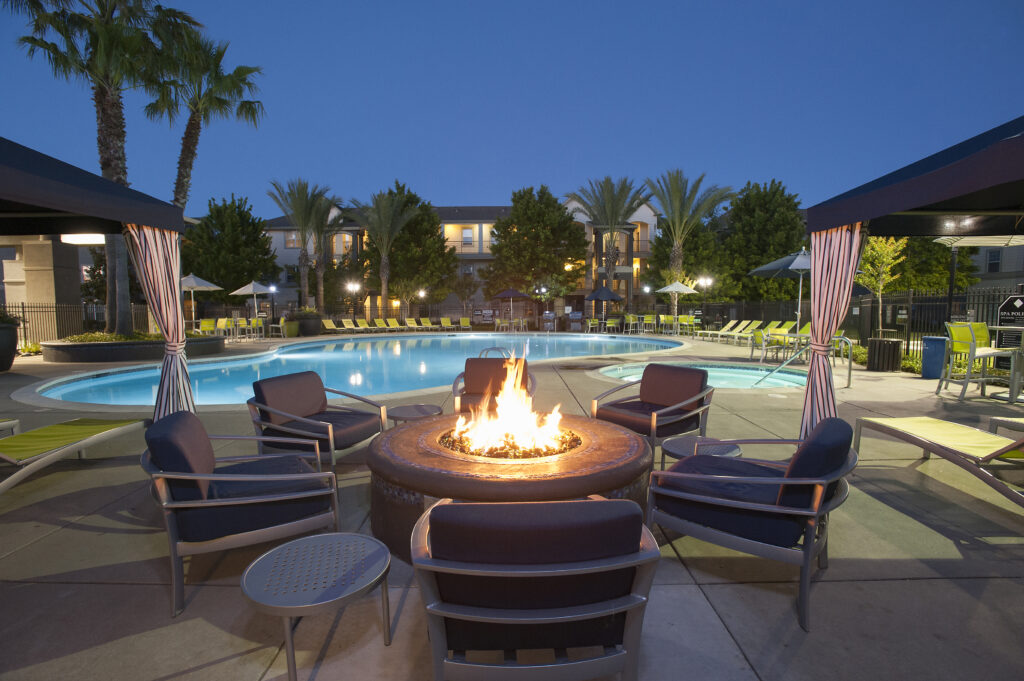 Poolside Fire Pit